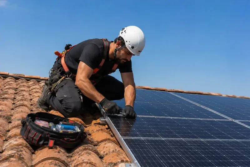 Maintenance et monitoring de panneaux solaires à Erre