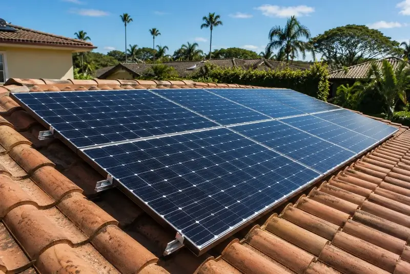 Installation de panneaux solaires à Erre